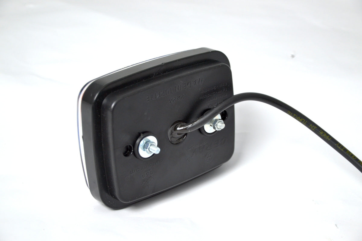 Kleine LED-Heckleuchte – 12V, 120×95×35 mm, Brems-, Schluss-, Rückfahr- und Blinkleuchte