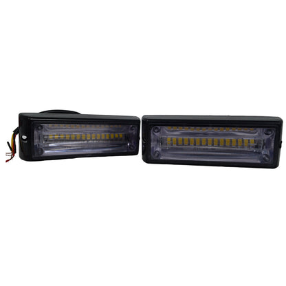 Weißes LED-Blitz-Seitenmarkierungslicht, 10–36 V, 125 x 25 x 43 mm