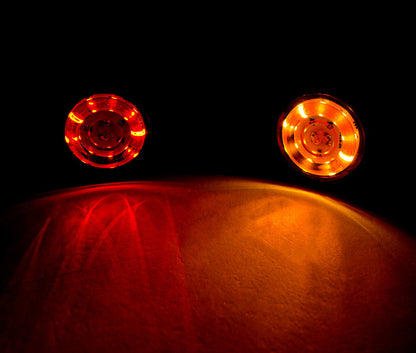 Petit feu de gabarit LED, rouge/blanc, 10 LED, 24 V, type corne