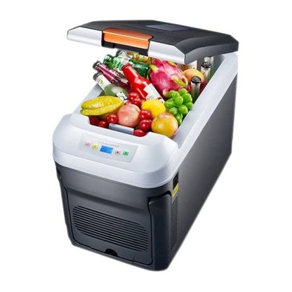 Glacière thermoélectrique, 25 L, 12/24 V DC, 220–240 V AC, réfrigérateur/chauffe-plats portable pour voiture et maison