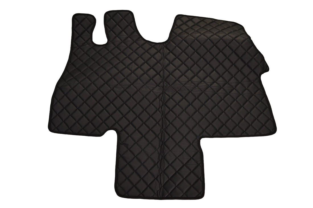 Leather Floor Mats – suitable for Fiat Ducato II, suitable for Citroën Jumper I, suitable for Peugeot Boxer I, Black, 2002–2006