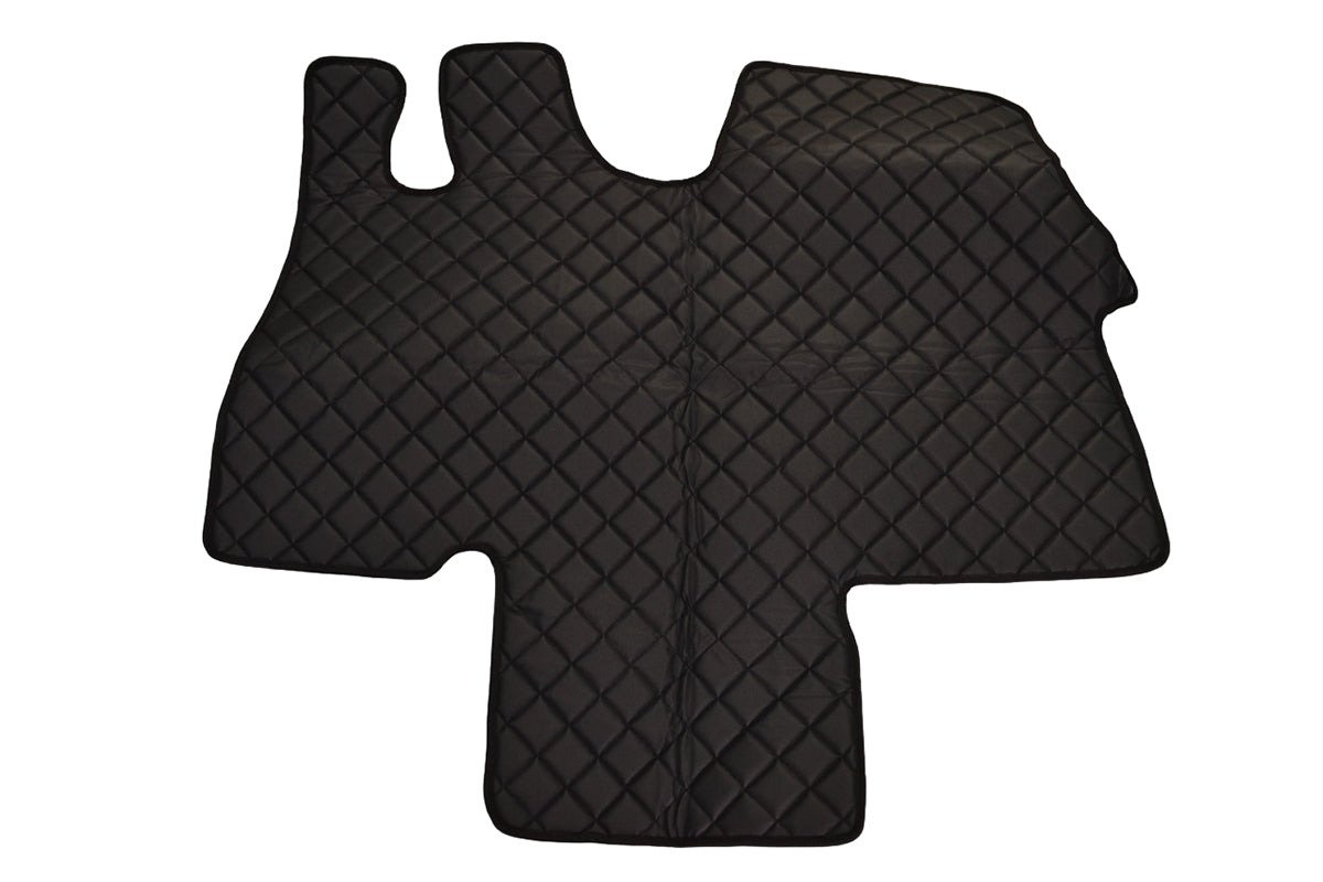 Leather Floor Mats – suitable for Fiat Ducato II, suitable for Citroën Jumper I, suitable for Peugeot Boxer I, Black, 2002–2006