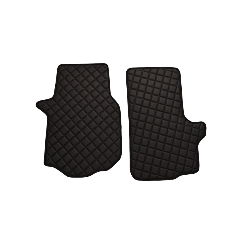 Black Leather Floor Mats – suitable for Volkswagen Crafter II 2016+