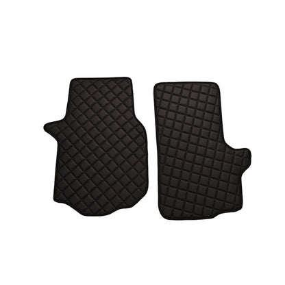 Black Leather Floor Mats – suitable for Volkswagen Crafter II 2016+