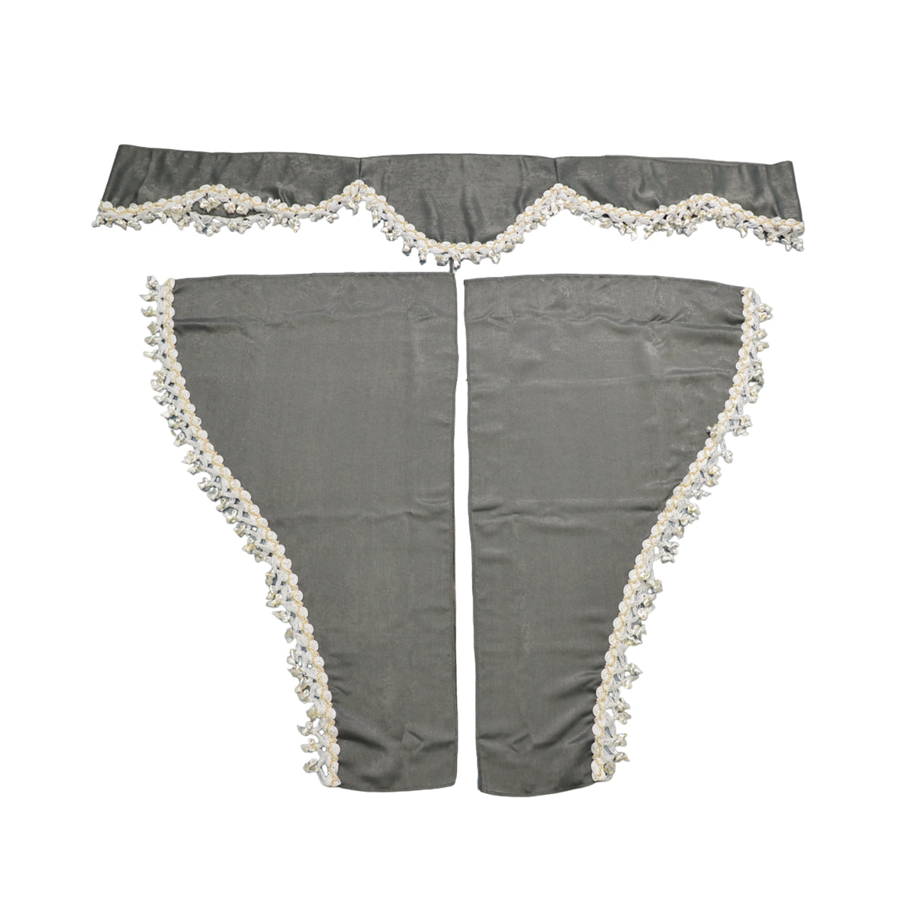 Jeu de rideaux de cabine pour camion – 3 pièces grises pour intimité