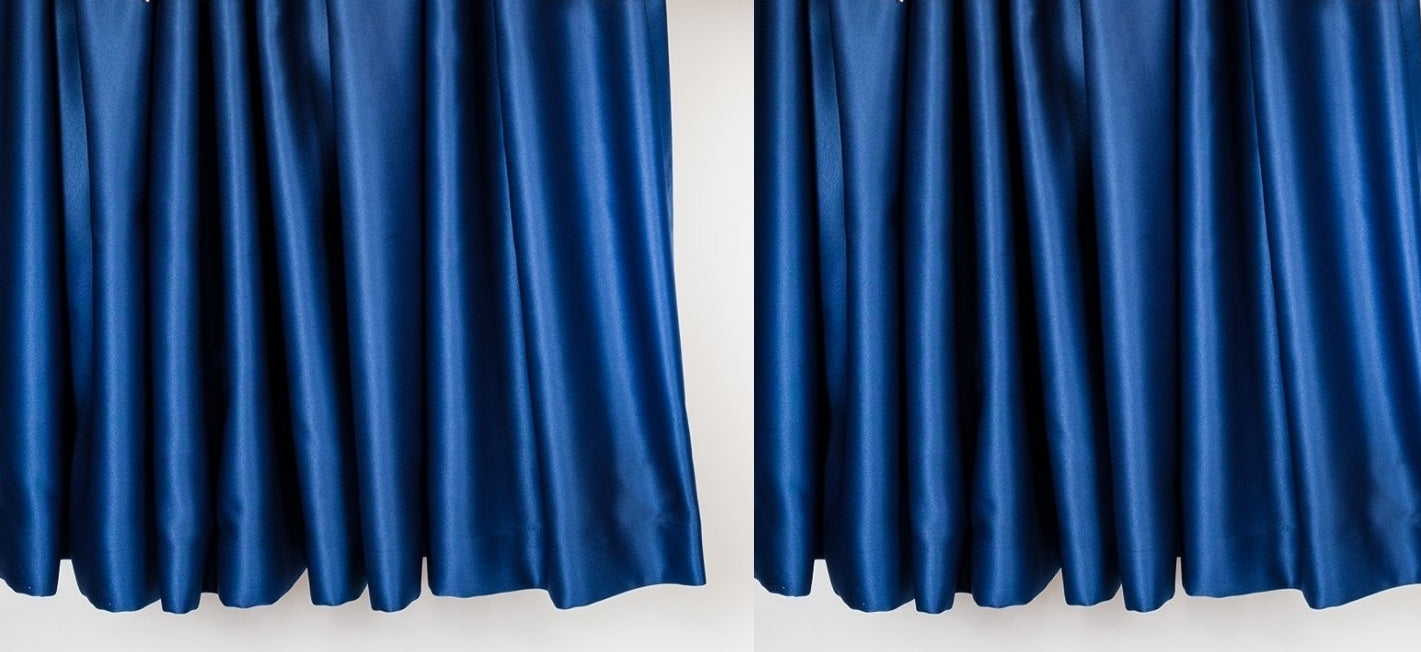 Grandes rideaux de lit bleus pour cabines de camion – Lot de 2