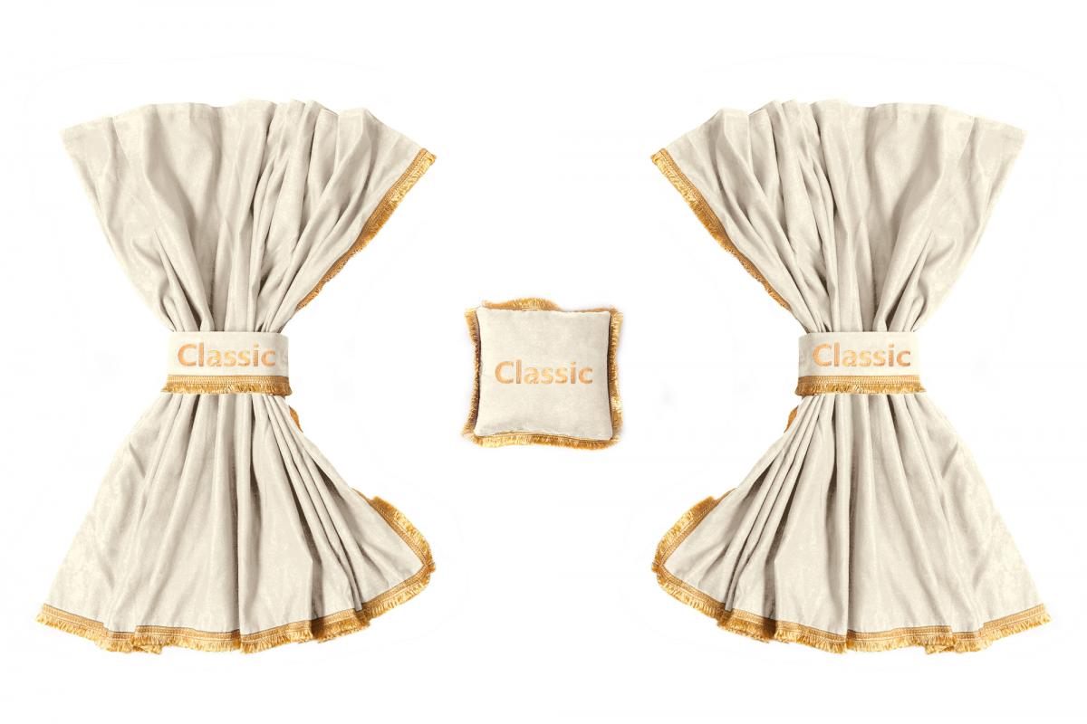 Σετ κουρτίνες φορτηγού Classic 3-σε-1 – Μπεζ, κατάλληλο για MAN TGA και MAN TGX XXL