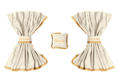 Σετ κουρτίνες φορτηγού Classic 3-σε-1 – Μπεζ, κατάλληλο για MAN TGA και MAN TGX XXL