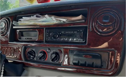 Mahogany Silicone Dashboard Trim Sticker Kit – suitable for Renault Master 2002–2009, 33 Pieces