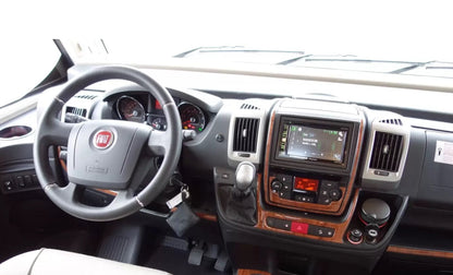 Silicone Mahogany Dashboard Sticker Kit – suitable for Fiat Ducato, Citroen Jumper and Peugeot Boxer 2015+, 25 Pieces