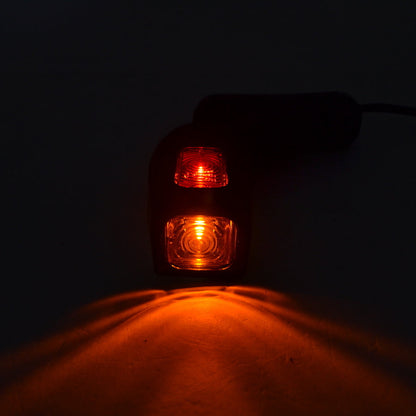 Kurze angewinkelte LED-Positionsleuchte, linke Seite, Gelb/Weiß/Rot, 12/24V