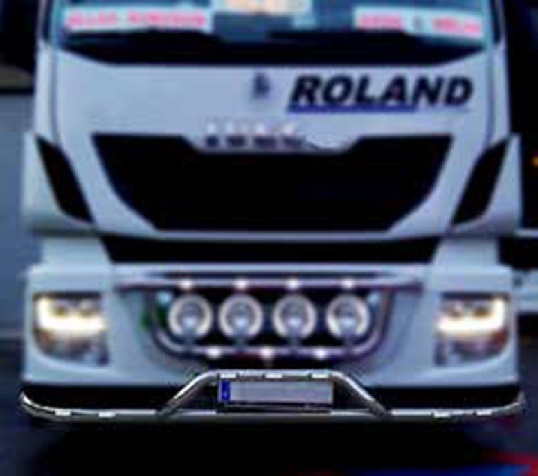 Front Under-Bumper Bull Bar – Stainless Steel 60 mm, suitable for Iveco Stralis Hi-Way