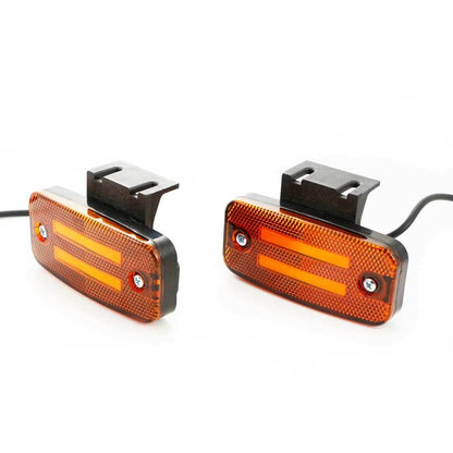 Feu de position à LED néon adapté pour Krone – jaune, 2 bandes, fixation suspendue