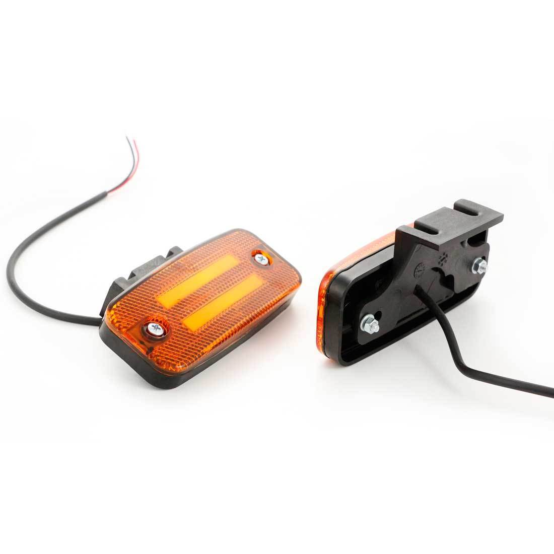 Feu de position à LED néon adapté pour Krone – jaune, 2 bandes, fixation suspendue