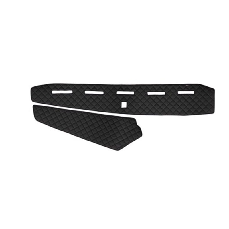 Tapis de tableau de bord – cuir synthétique (éco-cuir), conduite à droite, adapté pour Volvo FH4 sans capteur, noir (2013+)