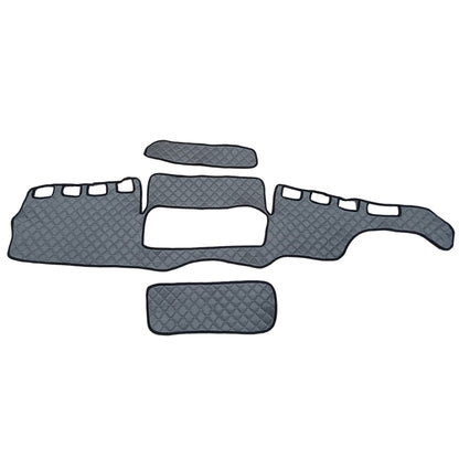 Tapis de tableau de bord – cuir synthétique (éco-cuir), gris foncé, conduite à droite, adapté pour MAN TGX 2007–2017