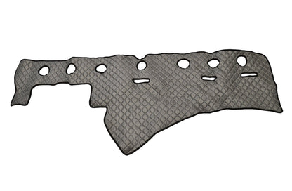 Tapis de tableau de bord – Volant à droite, cuir synthétique (éco-cuir), gris, adapté pour Scania R Streamline (à partir de 09.2016)