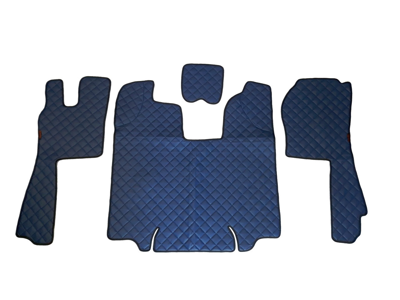 Tapis de sol bleu en cuir synthétique (éco-cuir) – Conduite à droite, adapté pour Scania R 2009–2013