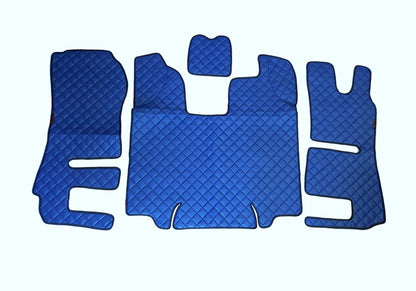 Tapis de sol bleu en cuir synthétique (éco-cuir) – Conduite à droite, adapté pour Scania R 2013–2016