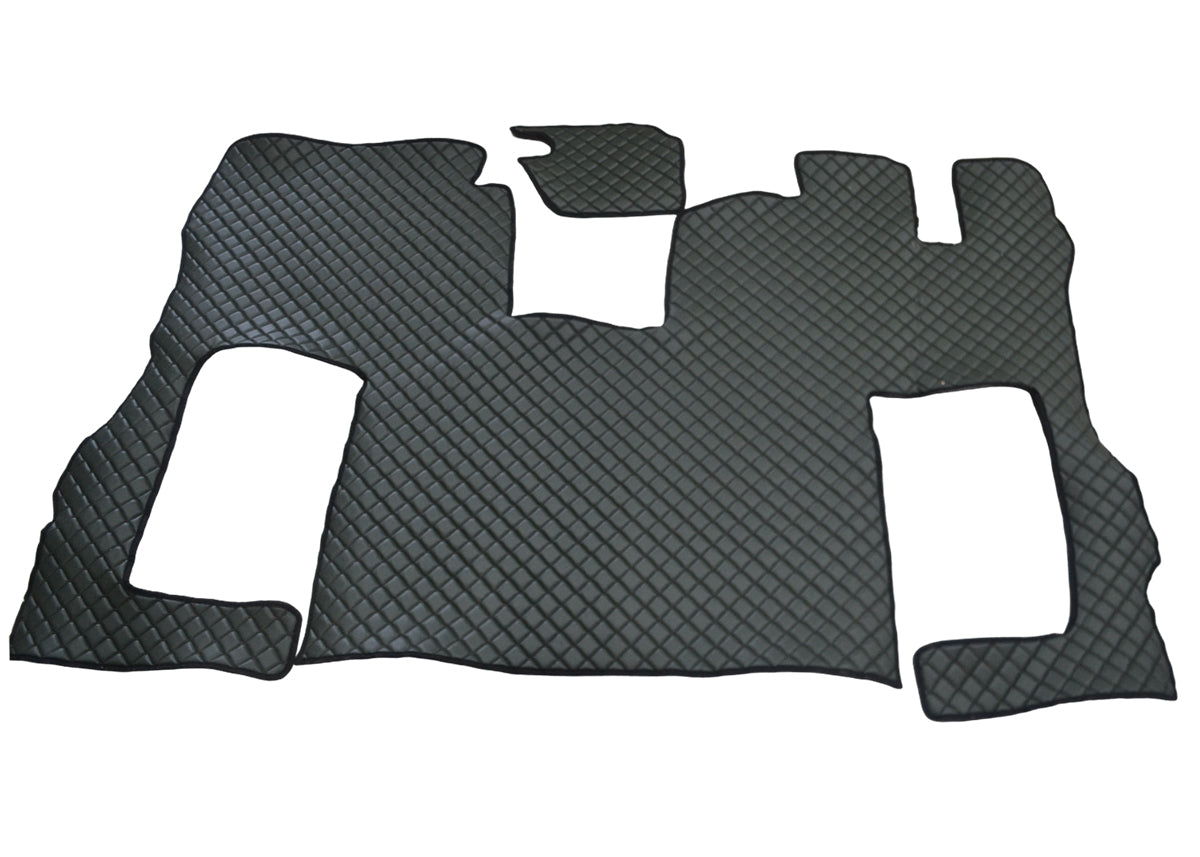 Дясна подова стелка от зелена изкуствена кожа (еко кожа) – подходяща за Scania S 2020+