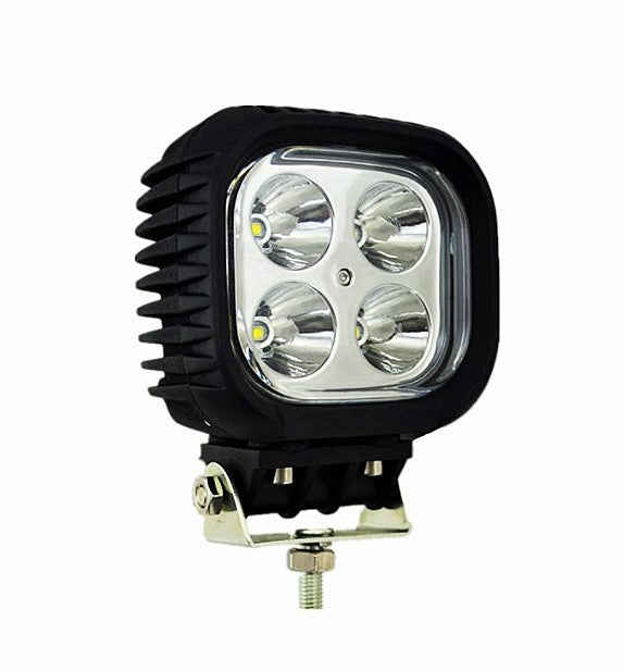 Projecteur de travail LED en aluminium – 40 W, 4 diodes, diamètre 10 cm