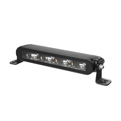 Projecteur de route LED avec feux de jour (DRL), 30 W, 4 LED, DRL 0,9 W, 8 LED, blanc/ambre, 22 cm, fixation arrière/latérale