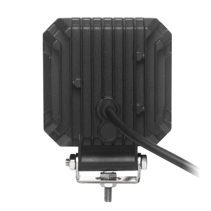 Projecteur de travail LED carré à double fonction, faisceau spot 10 LED, DRL 18 LED, blanc, 10–30 V, IP67 IP69K