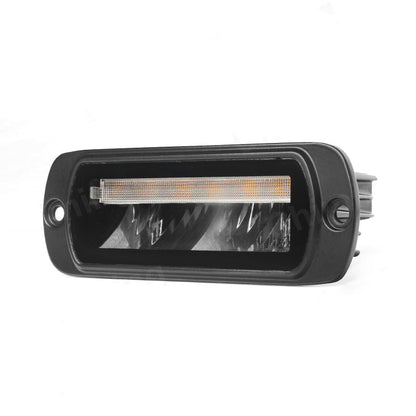 Rampe lumineuse d’avertissement à LED encastrée, 5 fonctions, 12/24 V, 155×55×70 mm