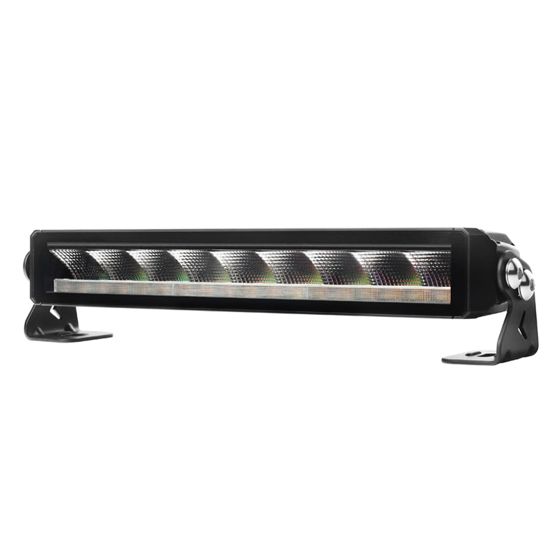 LED Stop Light Bar – 5 Functions, Amber Flash, 34 cm, 10–80 V, IP67/IP69K
