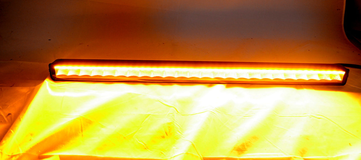 Barre de feu stop LED – 5 fonctions, flash ambre, 84 cm