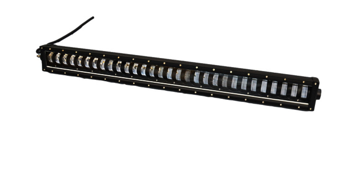 Barre lumineuse LED 240 W avec 30 LED CREE 5+3 W et boîtier en aluminium