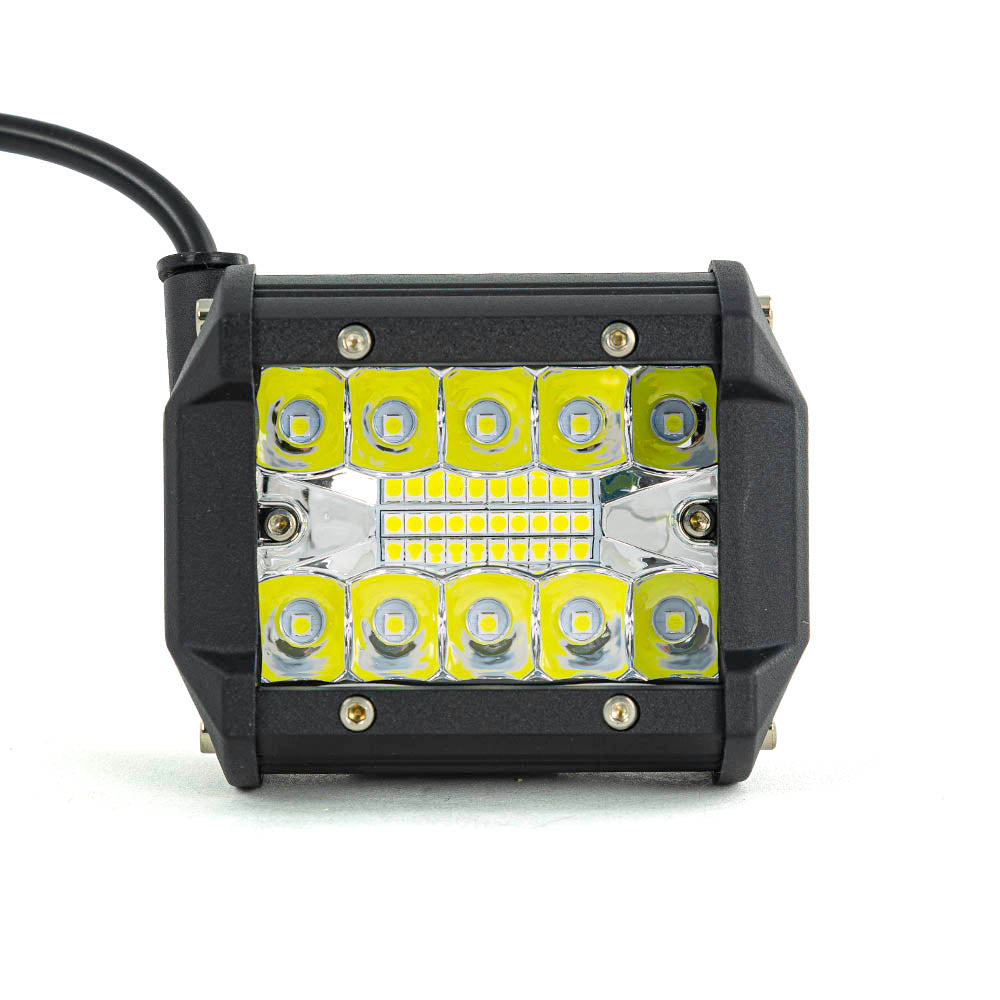 Barre de projecteur de travail LED – 60 W, 12/24 V, 100 x 70 x 75 mm