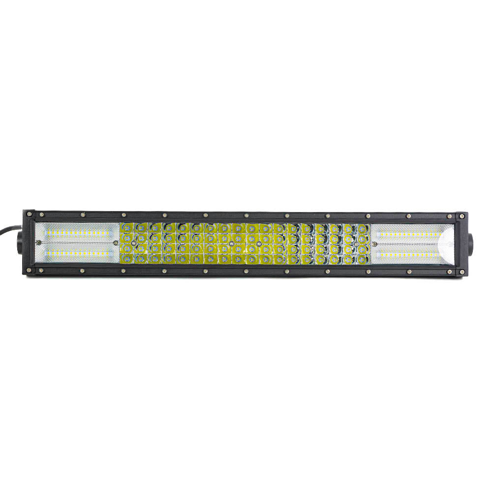 4-reihige LED-Lichtleiste – 56 cm, 384 W, 128 LEDs, seitliche Befestigung