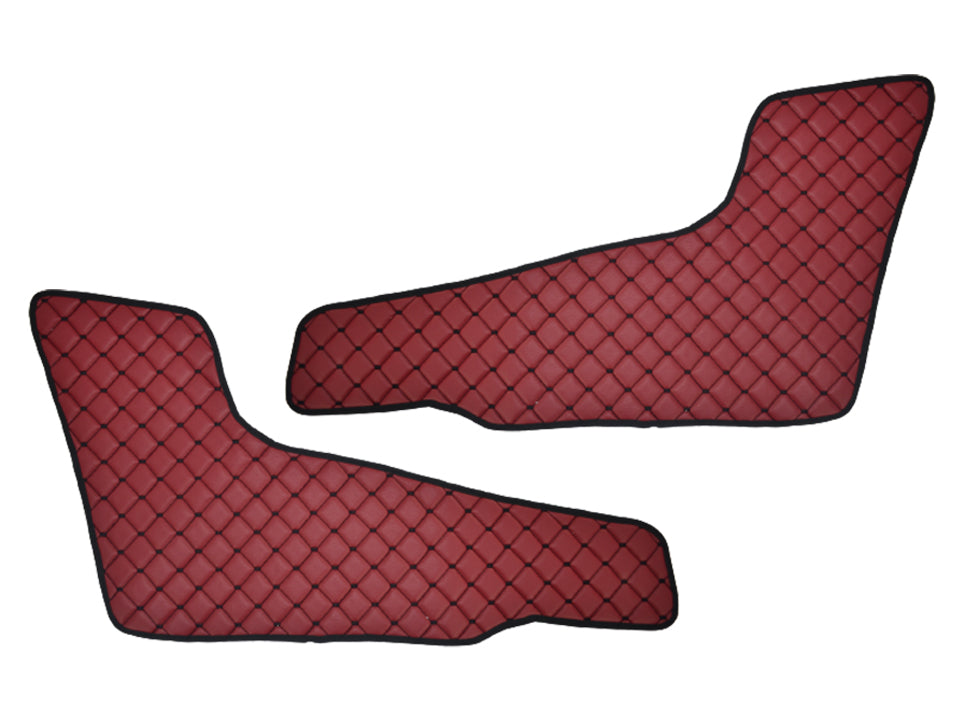 Комплект стелки за врата – 2 части, бордо изкуствена кожа, подходящ за Volvo FH4 2013+