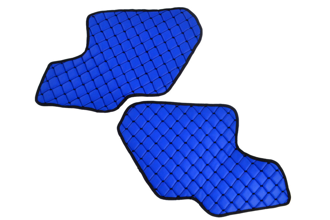 Μπλε πατάκια πόρτας από τεχνητό δέρμα (eco leather) – 2 τεμ., κατάλληλο για Scania R/S NextGen 2017+
