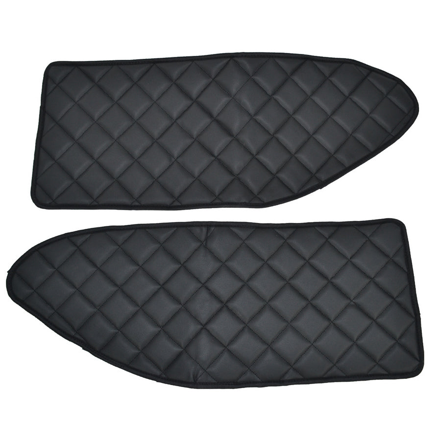 Türmatten – 2-teiliges Set, Kunstleder (Eco-Leder), schwarz, geeignet für Mercedes MP2/MP3 2003–2010