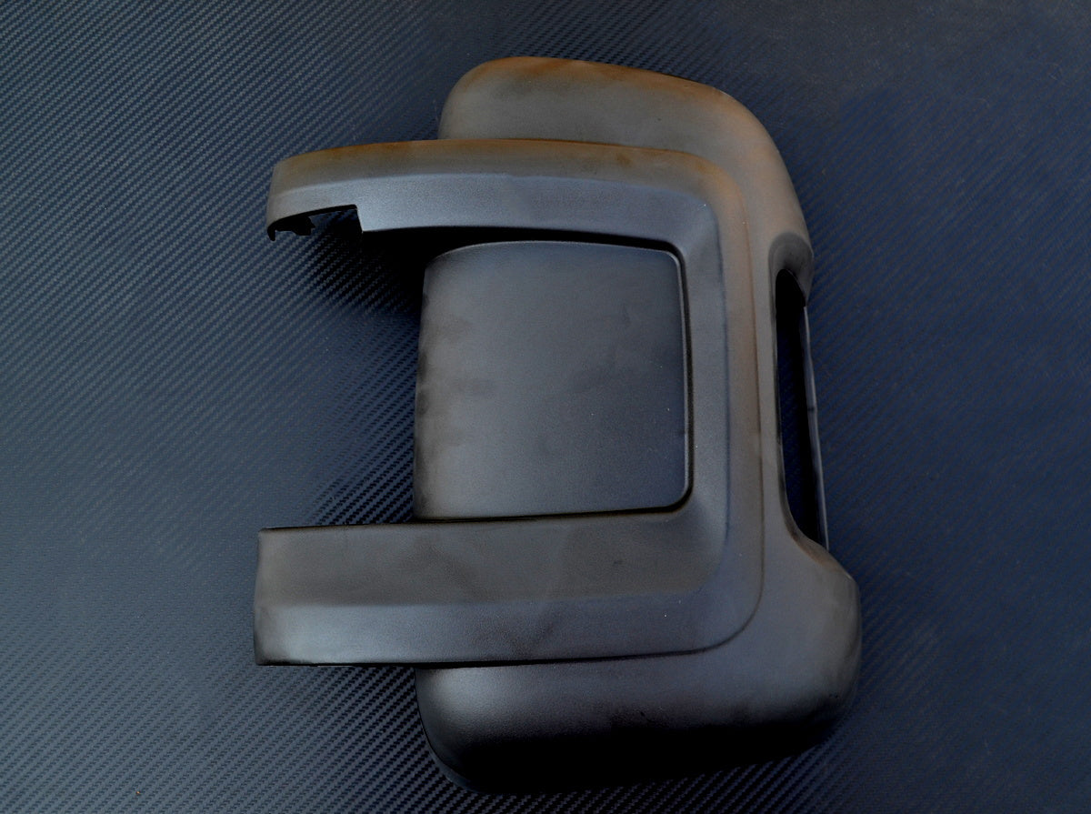Left Exterior Mirror Cover – suitable for Citroen, suitable for Fiat and suitable for Peugeot Boxer, Ducato, Jumper, Black ABS