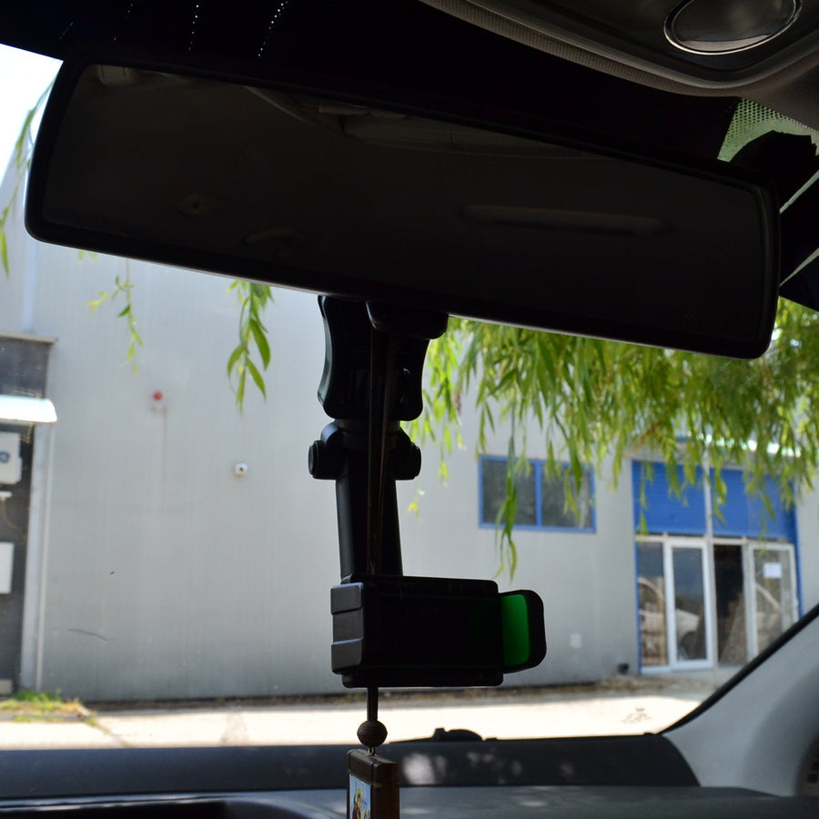Support de téléphone universel – Support 360° sur rétroviseur intérieur, support de téléphone pour voiture rotatif à 360°