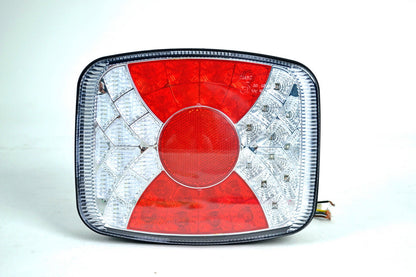 Feu arrière LED pour remorque – 24 V, 210 x 170 x 45 mm, feu arrière 4 fonctions avec connexion par câble