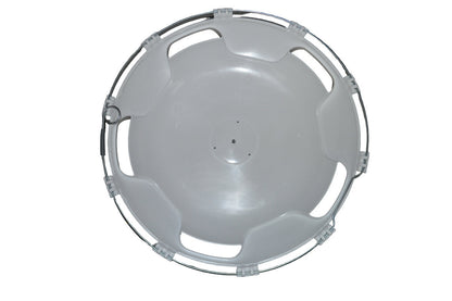 Enjoliveur de roue convexe blanc pour autobus, 22,5", modèle TRVG