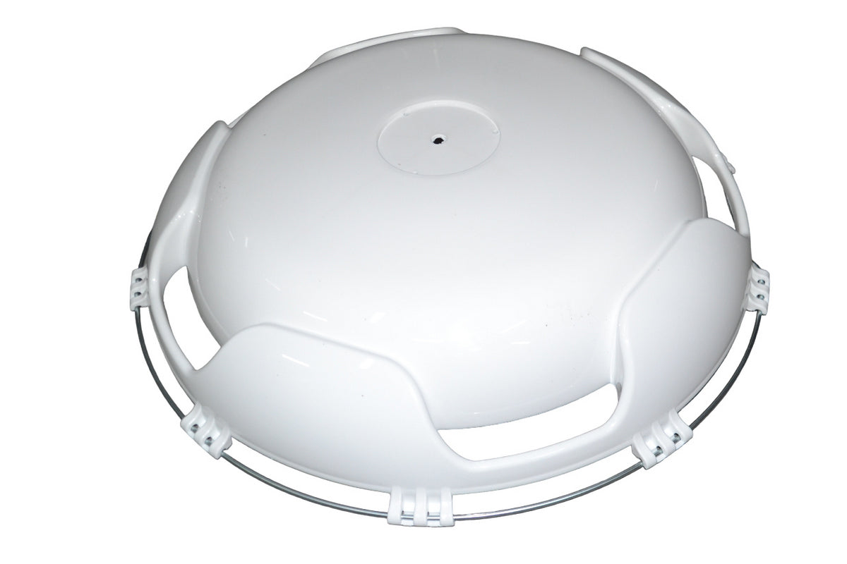 Enjoliveur de roue convexe blanc pour autobus, 22,5", modèle TRVG