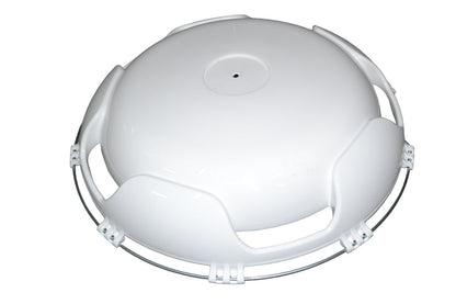Enjoliveur de roue convexe blanc pour autobus, 22,5", modèle TRVG