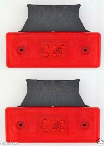 Feu de position à LED rouge, 12 V, 6 LED, 102 x 43 x 8 mm, entraxe de fixation 75 mm