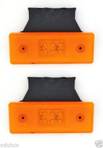 Feu de gabarit LED jaune, 24 V, 6 LED, avec support de fixation