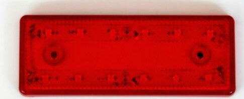 Feu de gabarit à LED rouge – 12 V, 12 LED, 101 x 41 x 8 mm
