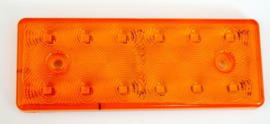 Feu de gabarit à LED jaune, 12 V, 12 LED, 101 × 41 × 8 mm