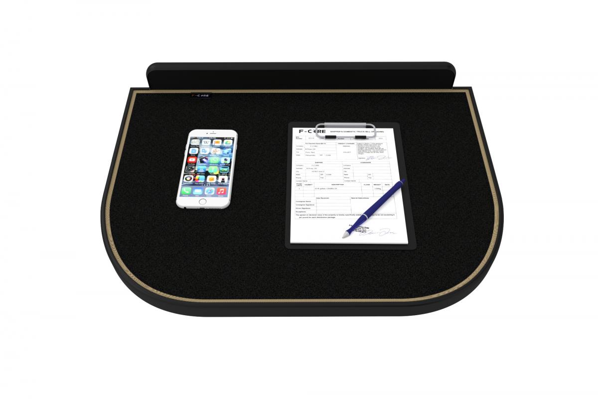 Central Van Table – suitable for Mercedes Sprinter and suitable for Volkswagen Crafter (from 2006), Black and Beige