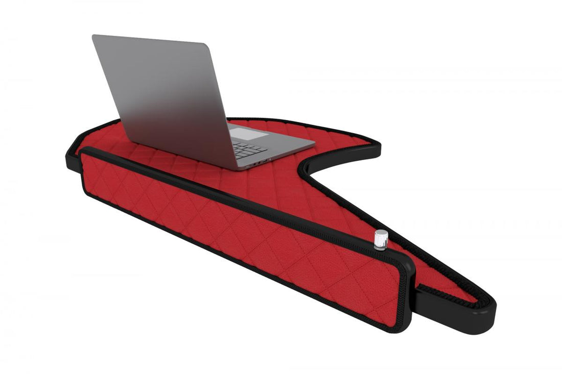 Table centrale pour camion avec LED – adaptée pour DAF XG, XG+ et XF NG (à partir de 10.2021), finition moquette rouge