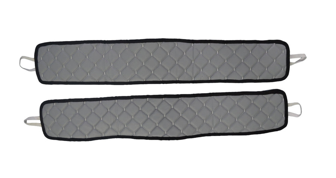 Housses de siège en cuir synthétique (éco-cuir) sous-siège – gris, adaptées pour Volvo FH 2021+