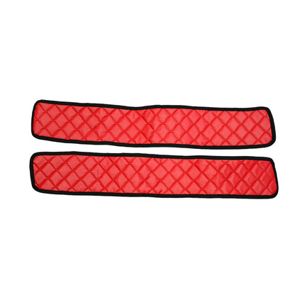 Tapis rouges en cuir synthétique (éco-cuir) sous sièges – adapté pour Volvo FH 2021+